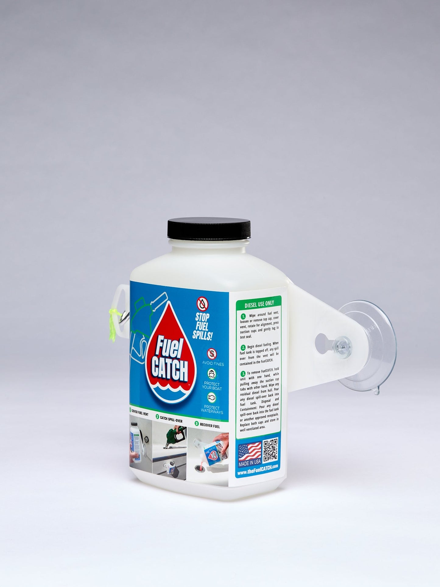 FuelCATCH Marine Fuel Vent Overflow Catcher